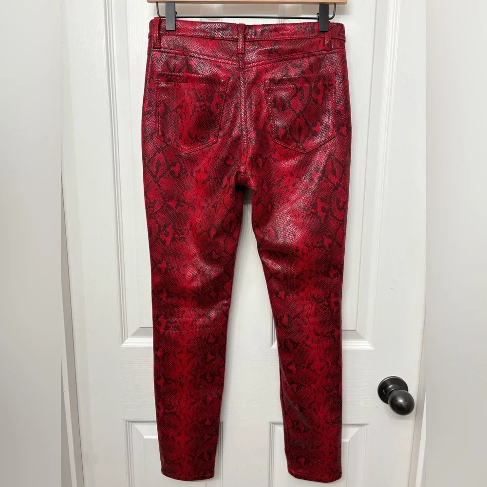 Red Snakeskin Skinny Jeans | BlankNYC 25 - Picture 2 of 10